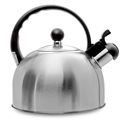 Oggi Stainless Steel Whistling Tea Kettle (olive)