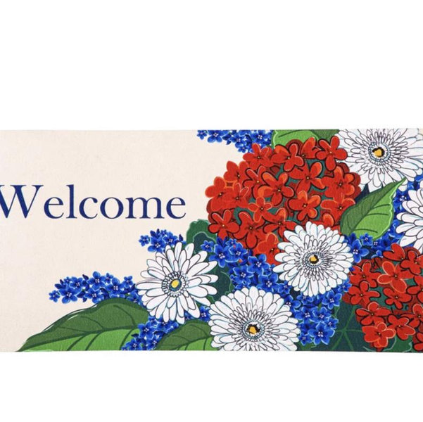 Patriotic Floral Sassafras Switch Mat