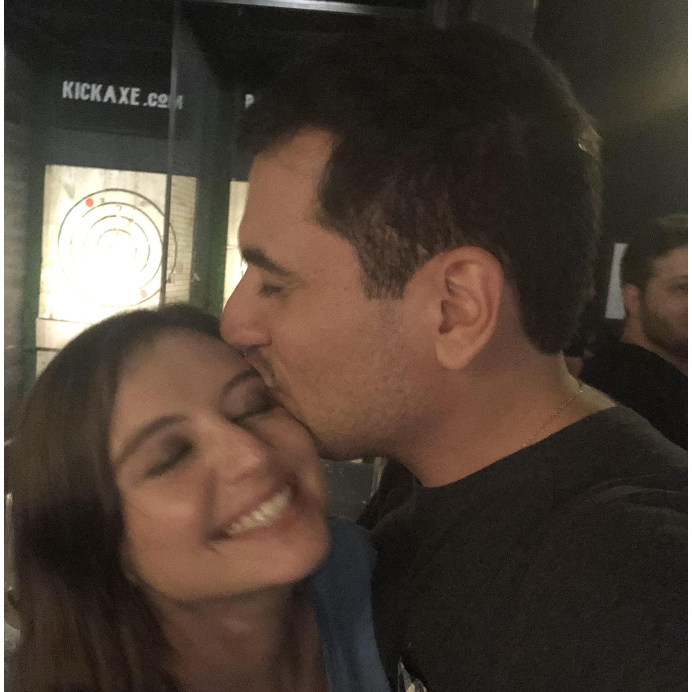 A fun night out at Kick Axe in Brooklyn