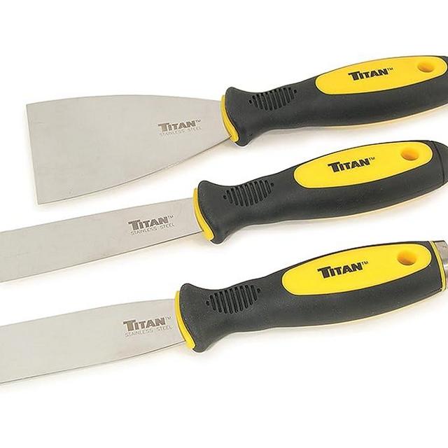 Titan 17000 Scraper and Putty Knife Set - 3 Piece, pink