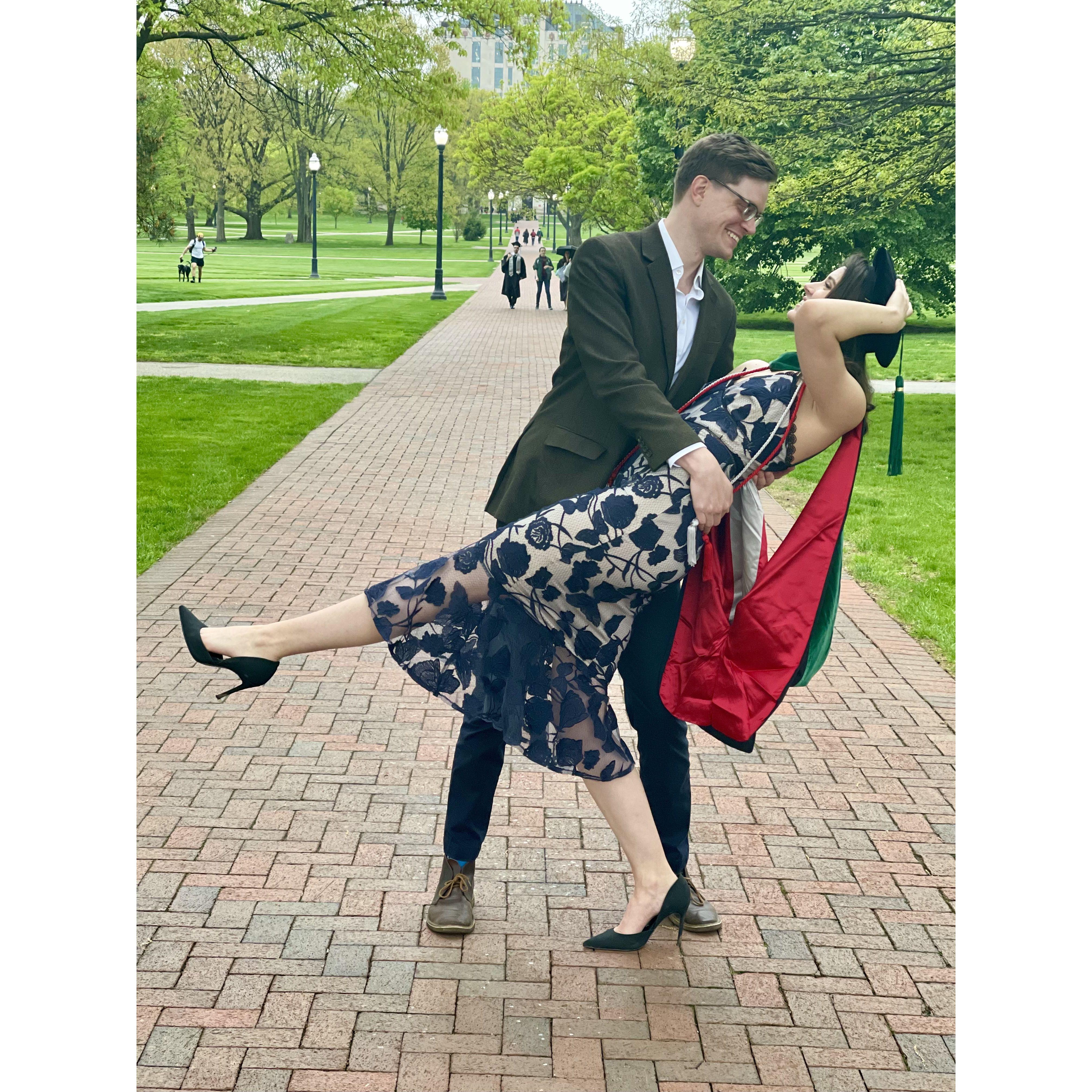 Medical school graduation was a huge milestone for us both