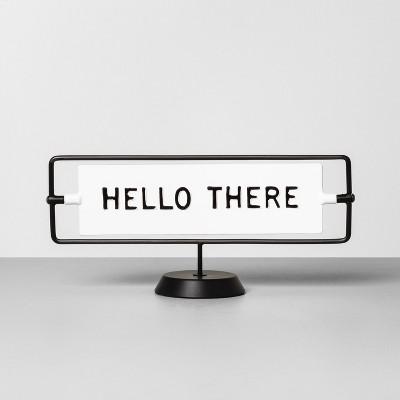 Miss You Already / Hello There Reversible Sign Sour Cream - Hearth & Hand™ with Magnolia