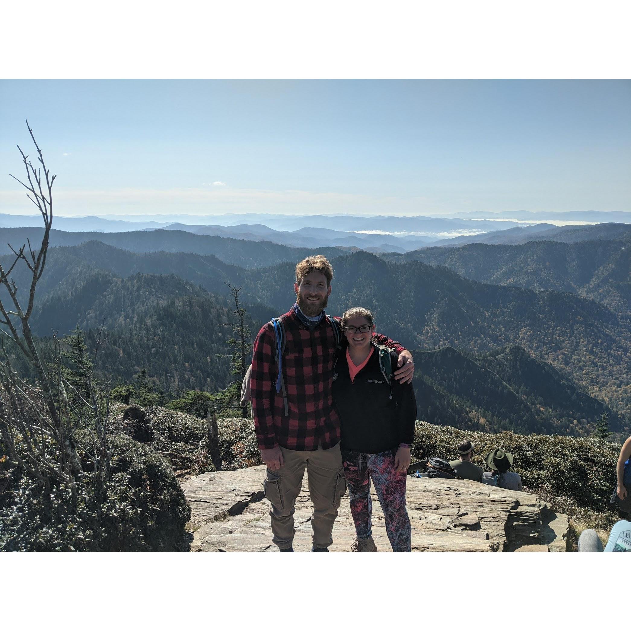 Summiting Mt Le Conte- 15 miles round trip logged for the day! So much fresh air and so many beautiful outlooks.