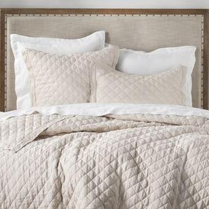 Belgian Flax Linen Diamond Quilt