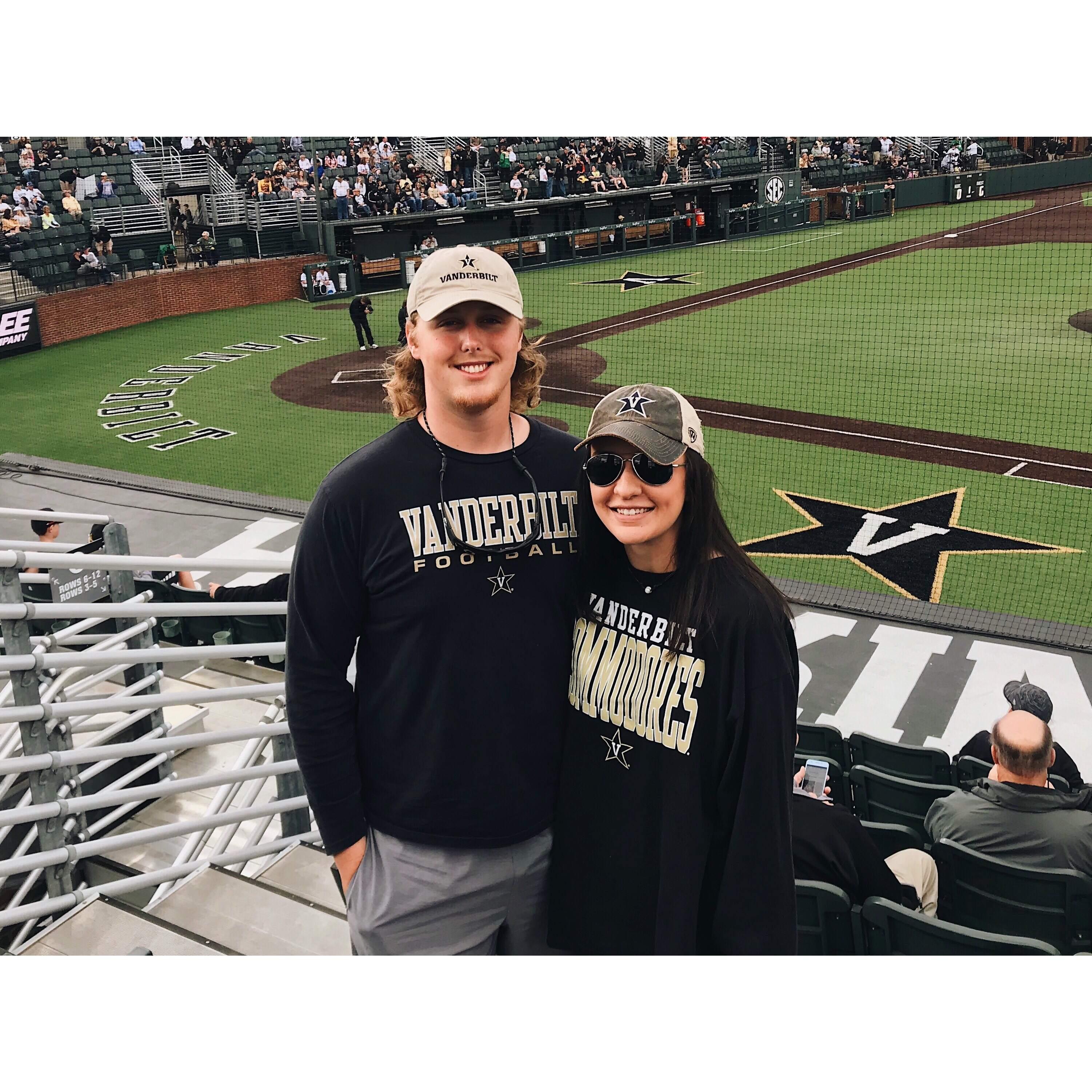 Our first Vanderbilt baseball game 2019