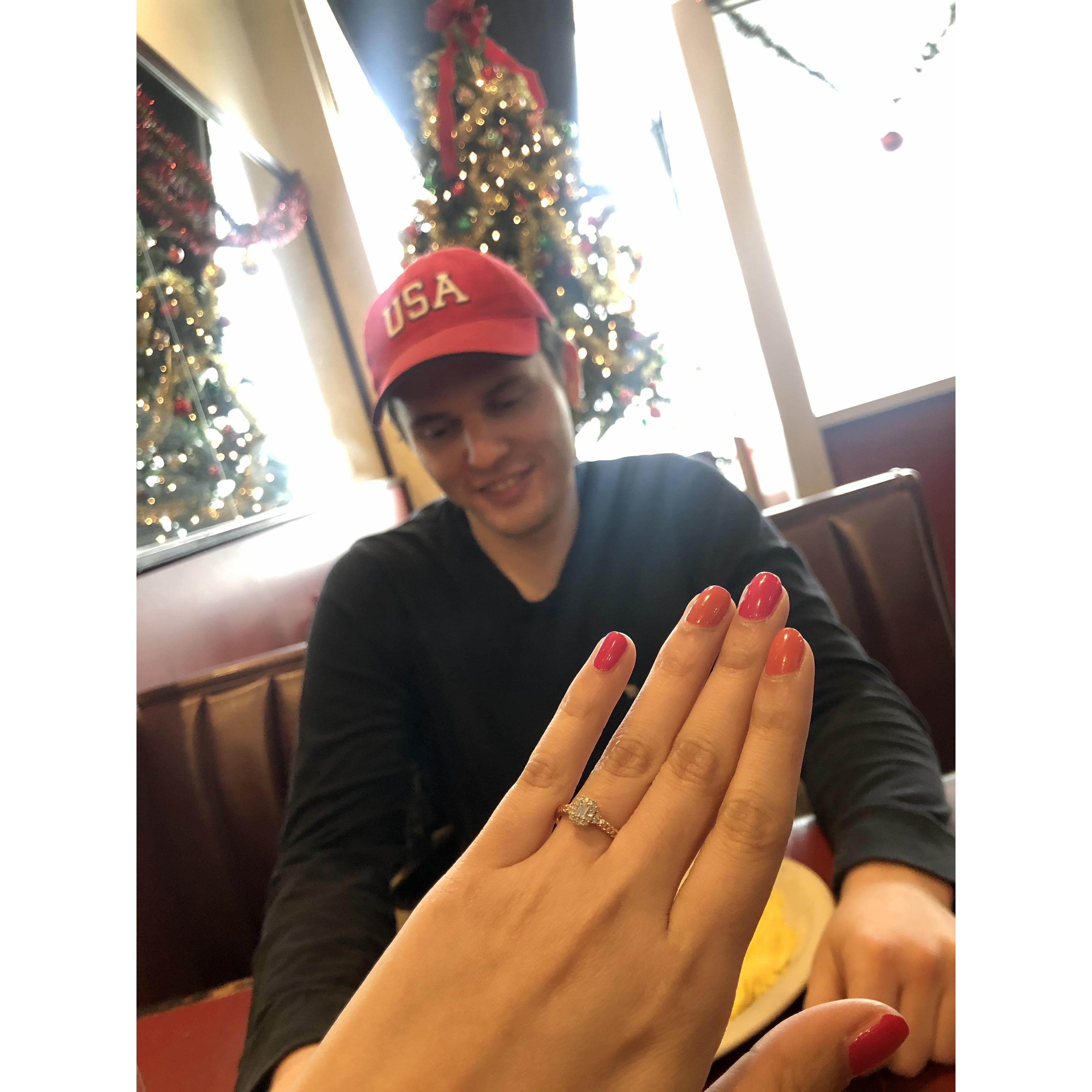 When he gave me the promise ring! Excuse my nails lol