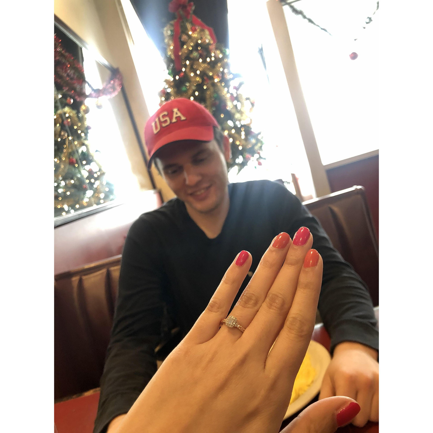 When he gave me the promise ring! Excuse my nails lol
