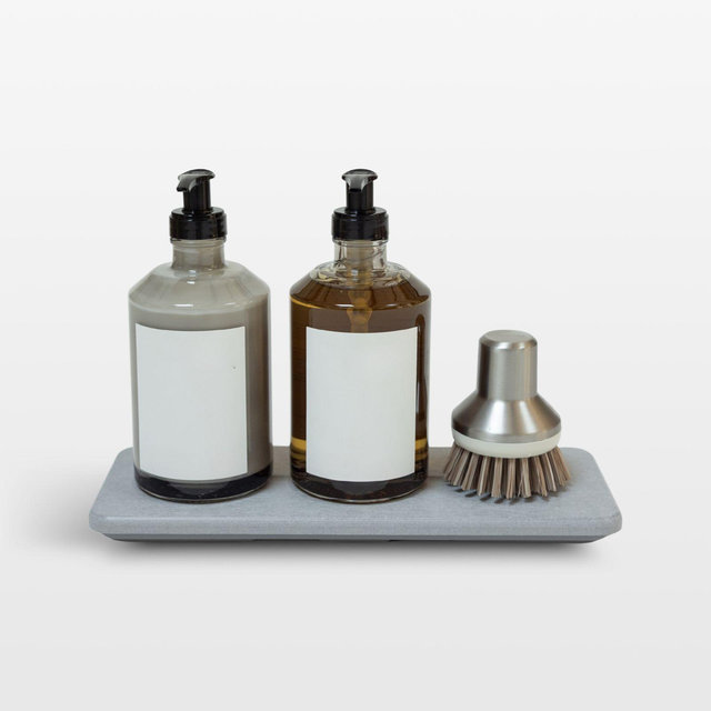 Dorai Home Stone Sink Caddy in Ash