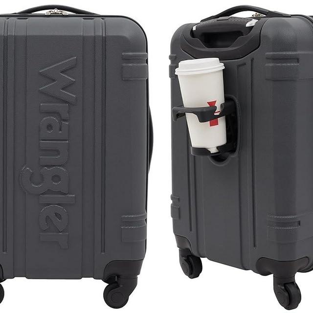 Wrangler Astral Hardside Luggage, Dark Shadow, 20-Inch Carry-On
