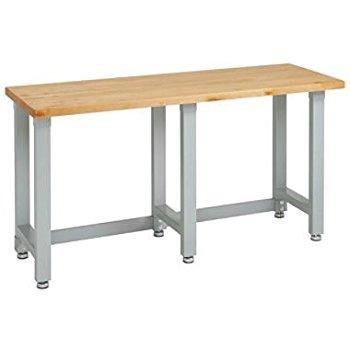 Gladiator GAWB06HWEG Adjustable Height Hardwood Workbench, 6'