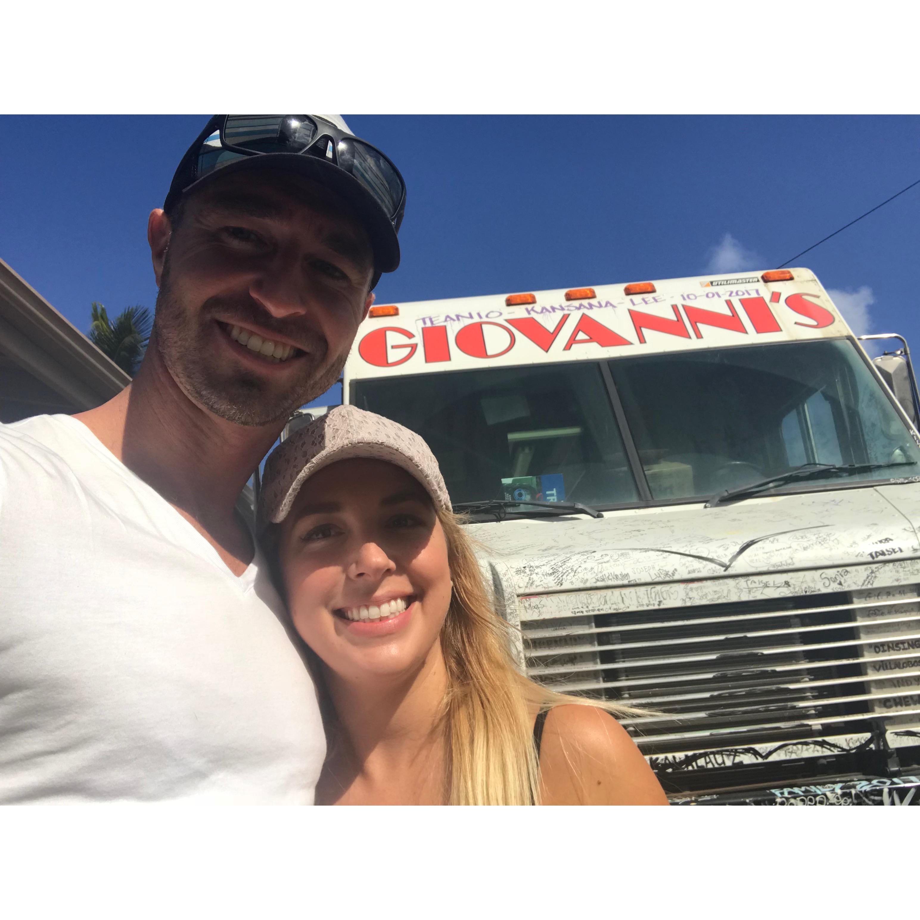 Giovanni's shrimp truck Oahu