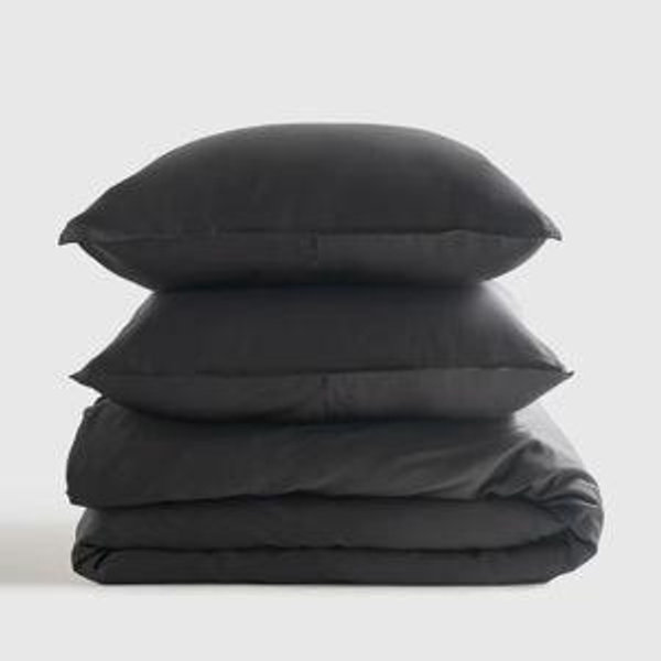 Bamboo Queen Duvet Cover (Charcoal)