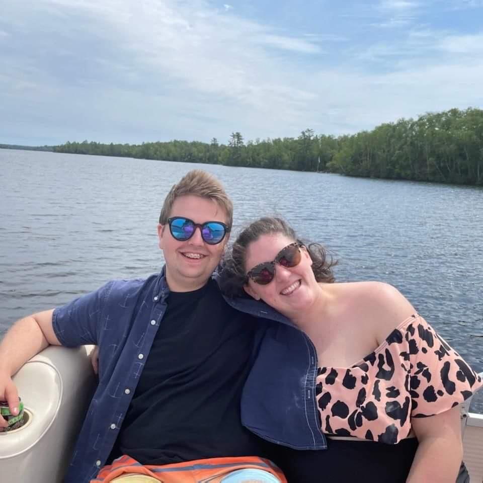 One of our very first pictures together! This was Alex's first time meeting Taylor's family up in northern Minnesota.