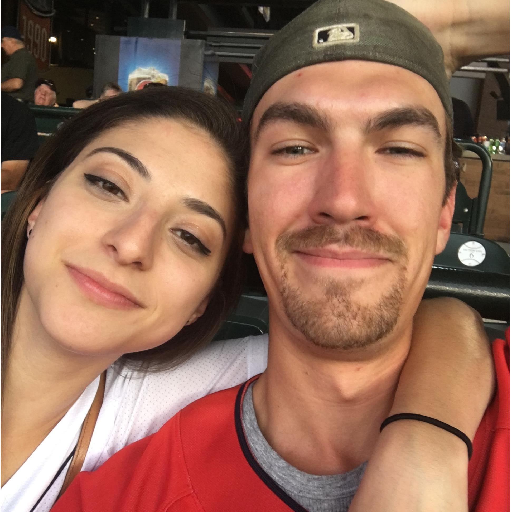 Just a couple months into dating, Nick and I celebrated my 25th Birthday at the Tigers game in Detroit.