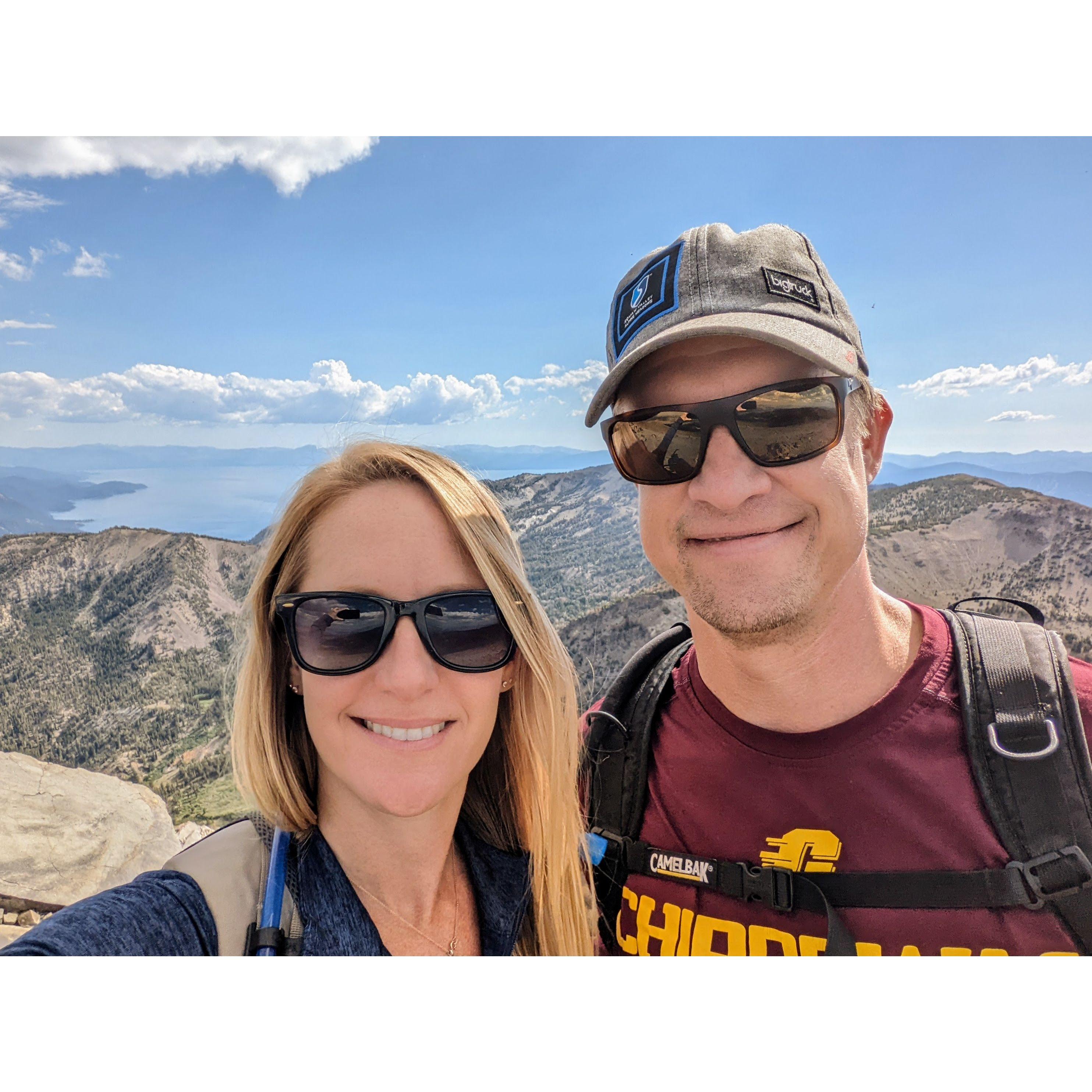 Finally made it to the top of Mt. Tallac