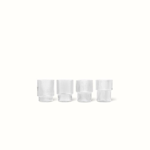 Four Ripple glasses – Ferm Living