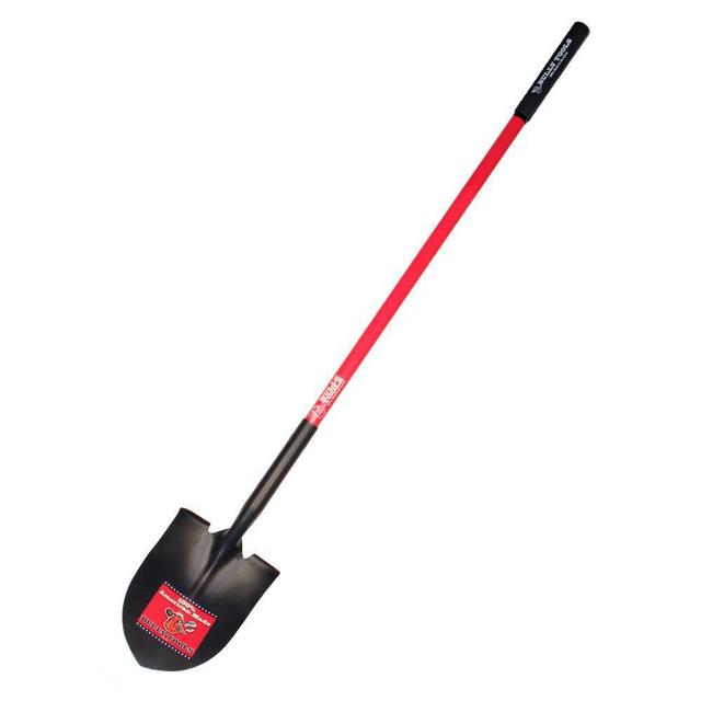 14-Gauge Round Point Shovel with Fiberglass Long Handle