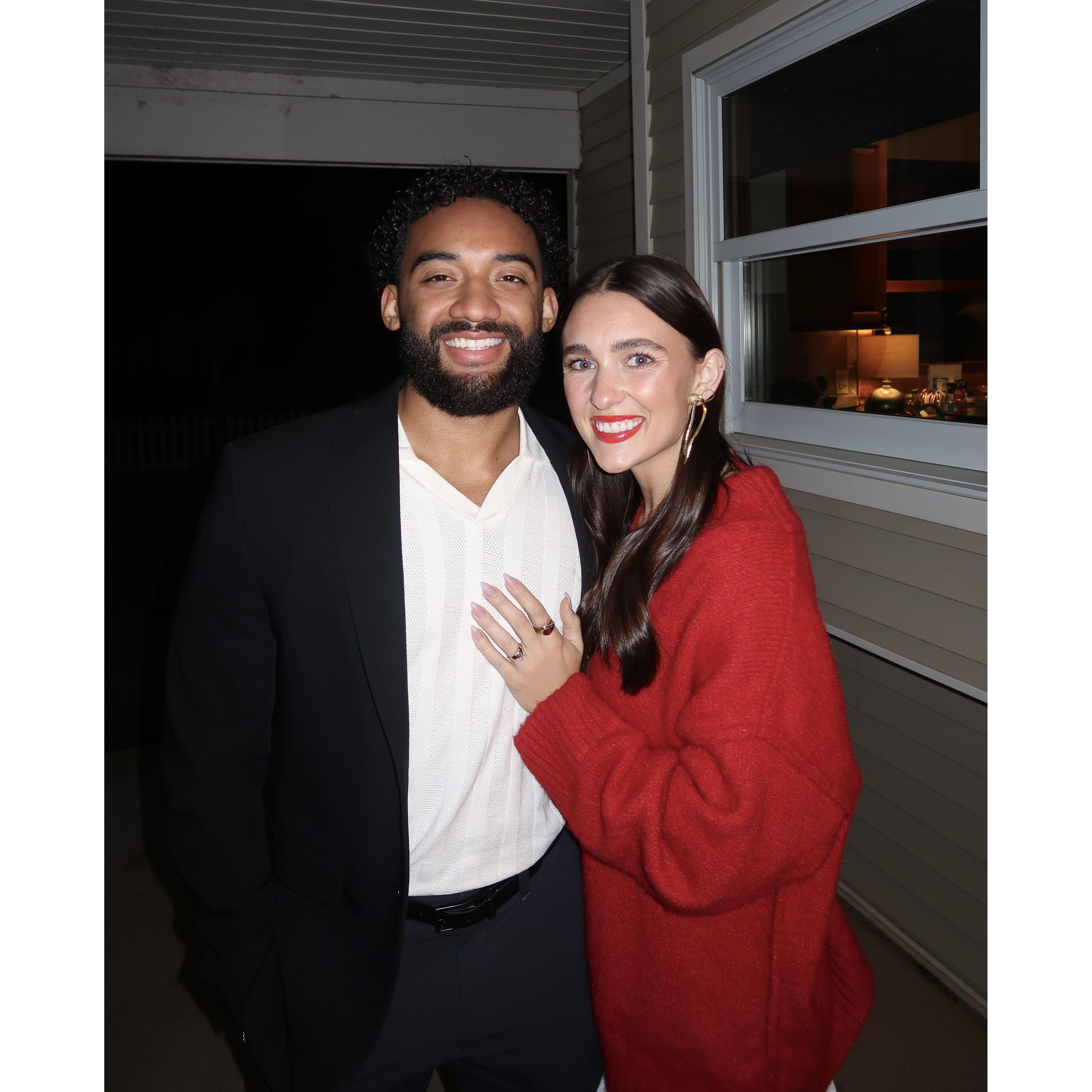Our first Christmas together and as fiancés