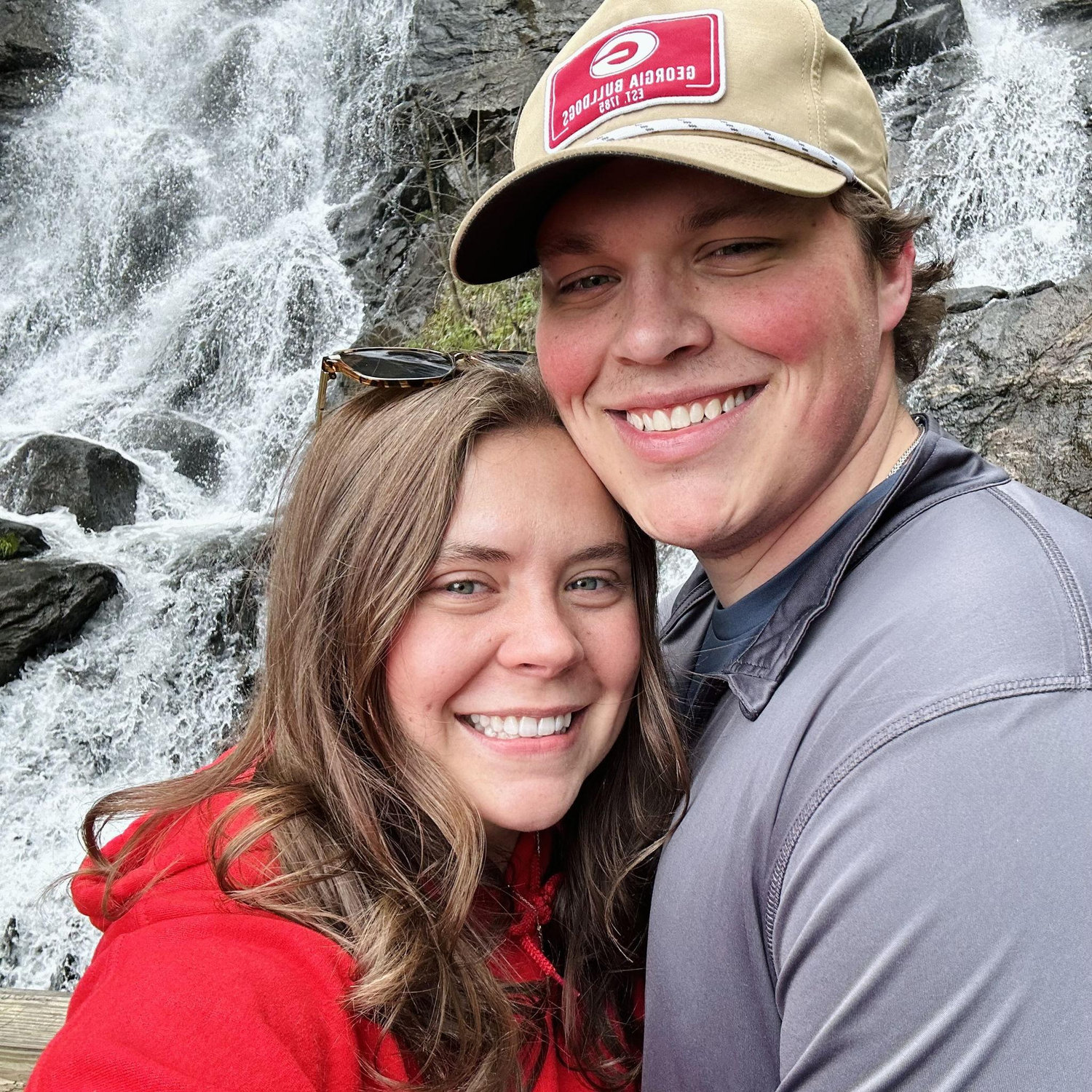 Hiked a waterfall with my brothers this day