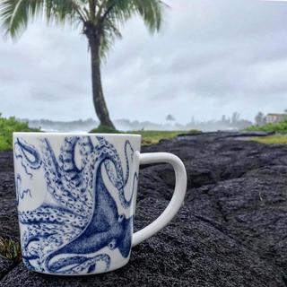 Blue Lucy Wide Mug