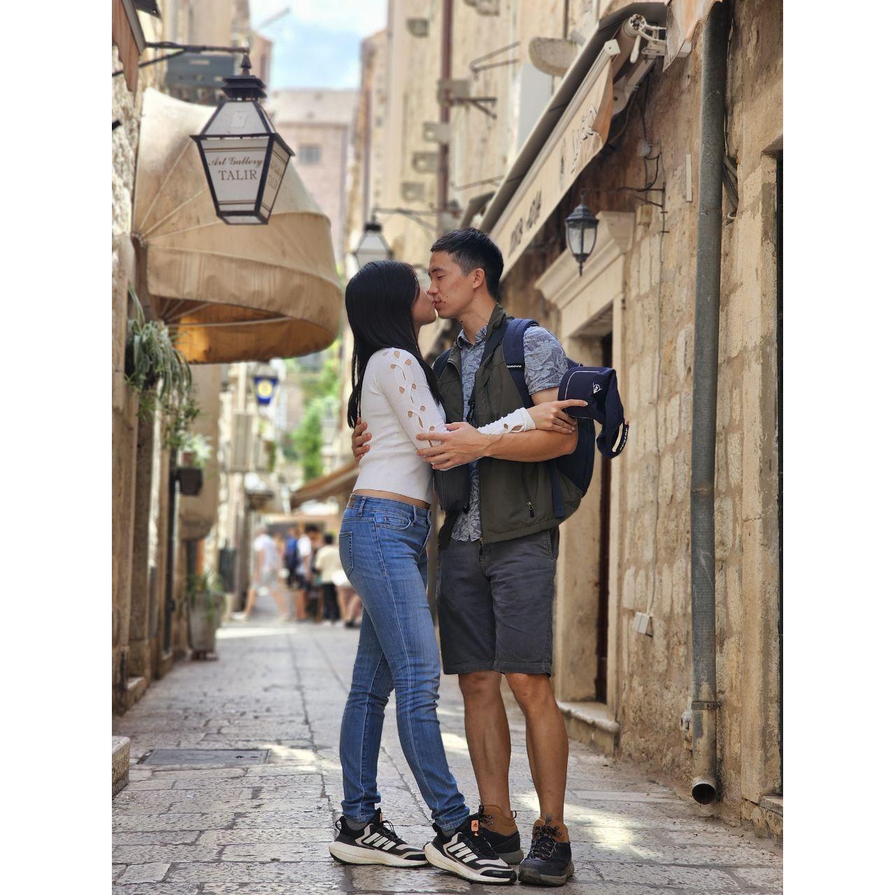 In the beautiful streets of Dubrovnik