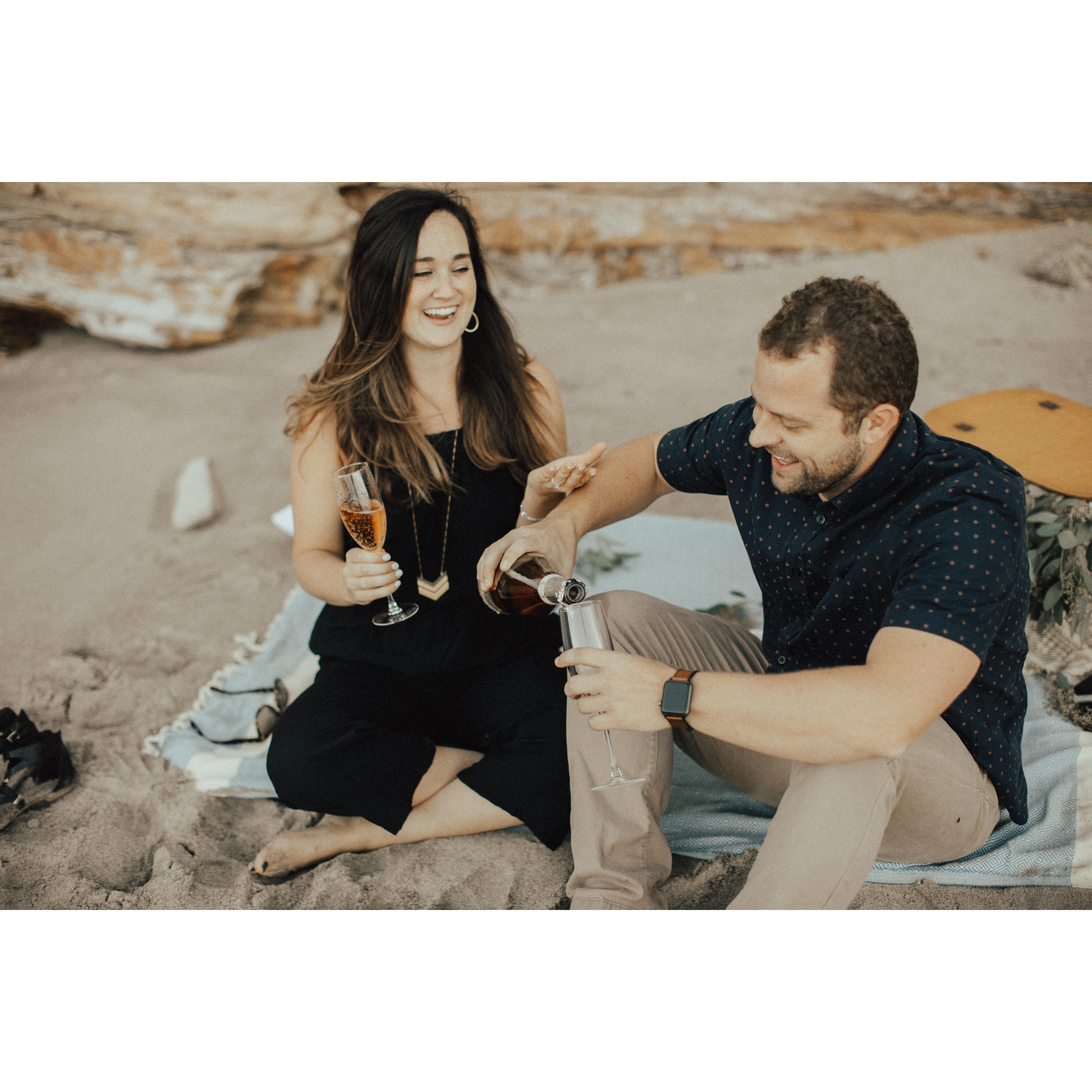 Secret picnic proposal at Point Dume in Malibu!