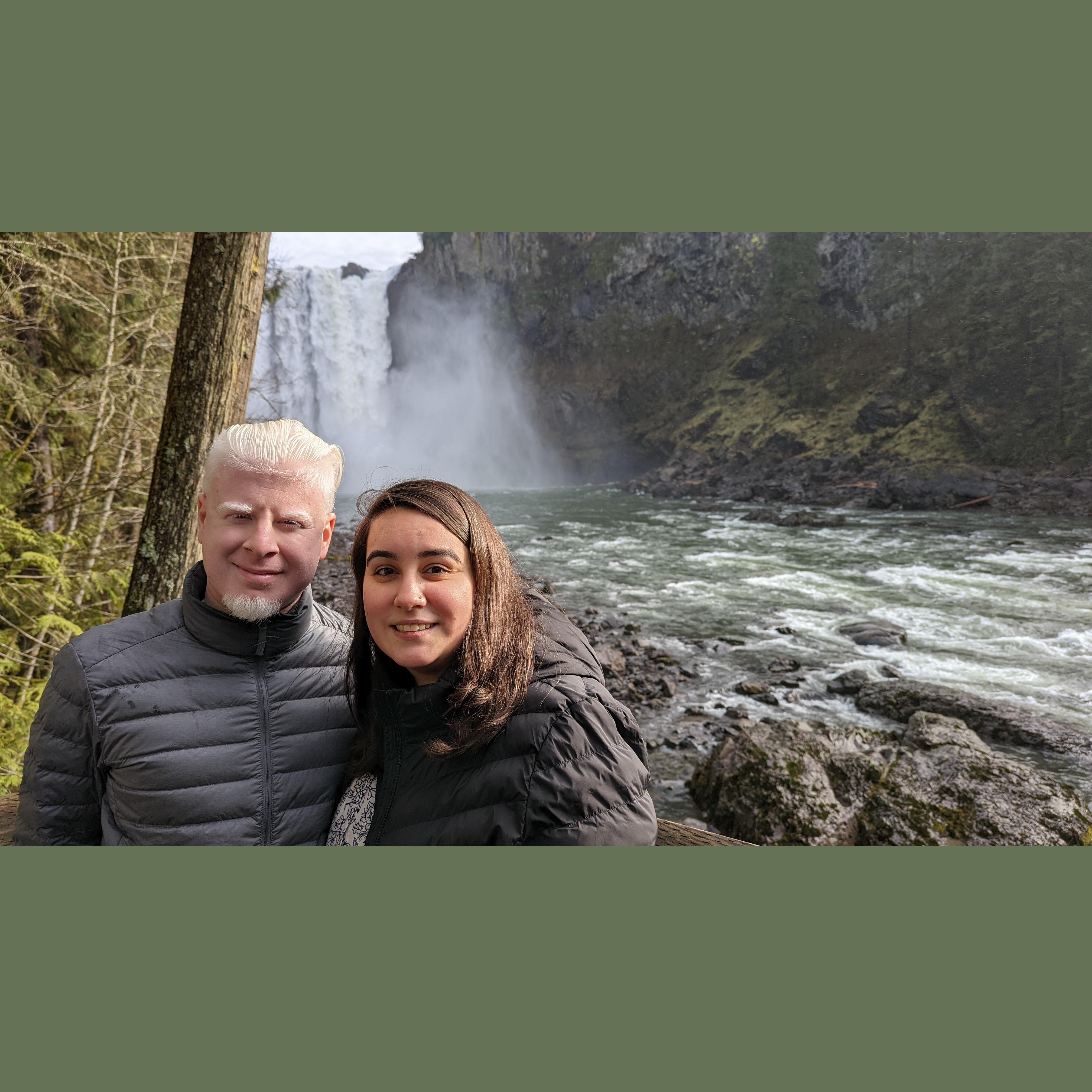 Getting up close and personal with Snoqualmie falls.