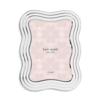 kate spade new york South Street Silver Wavy Frame, 5" x 7"