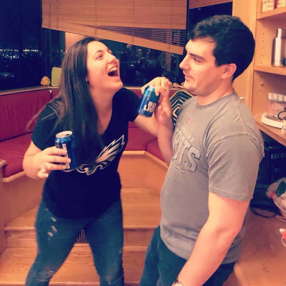 When the Eagles beat the Patriots in the Super Bowl