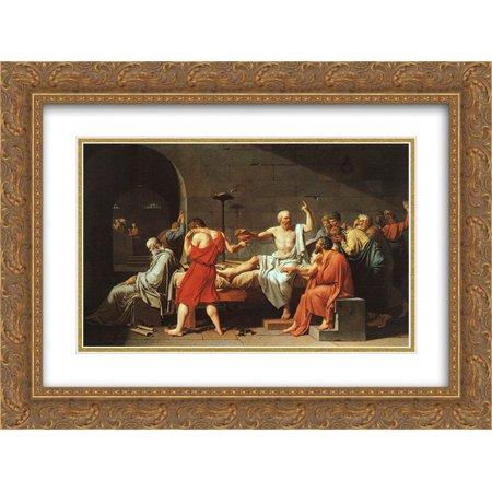 The Death of Socrates Gold Ornate Framed Art Print