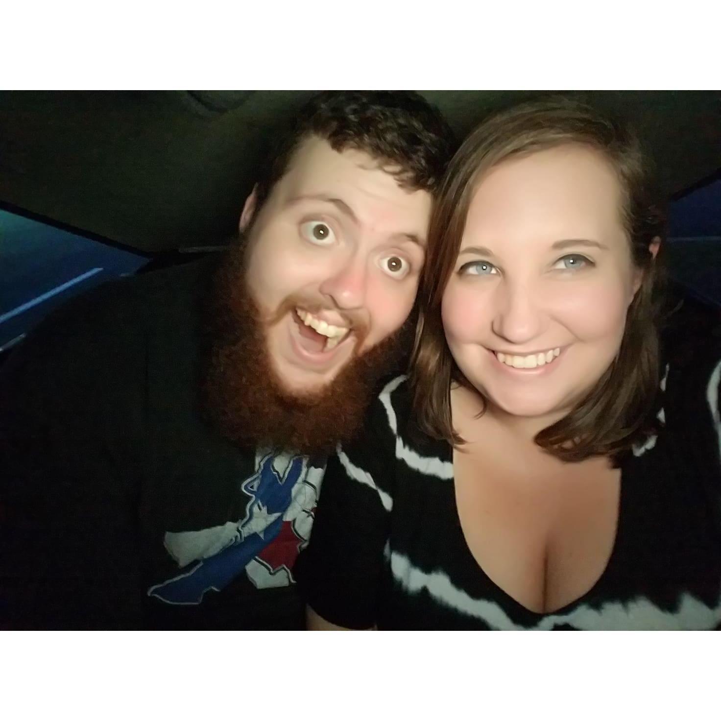 The FIRST photo we took together the night we became a couple