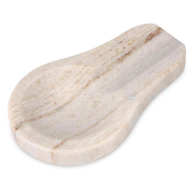 HESHIBI Marble Spoon Rest for Kitchen Stove Countertop, Marble Utensil Holder, Perfect for Spatula, Ladle, Fork (1, Viva jade, 4 * 6.5)