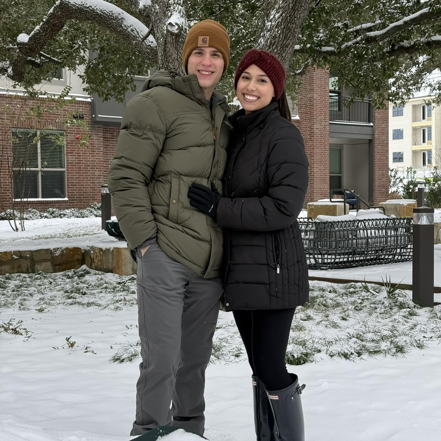 Our first snow day together in Houston!