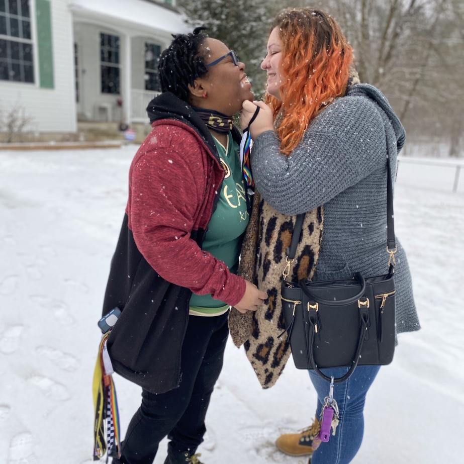 First snow day together!