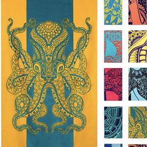 Nova Blue Octopus Beach Towel - Extra Large, XL (34" X 63")