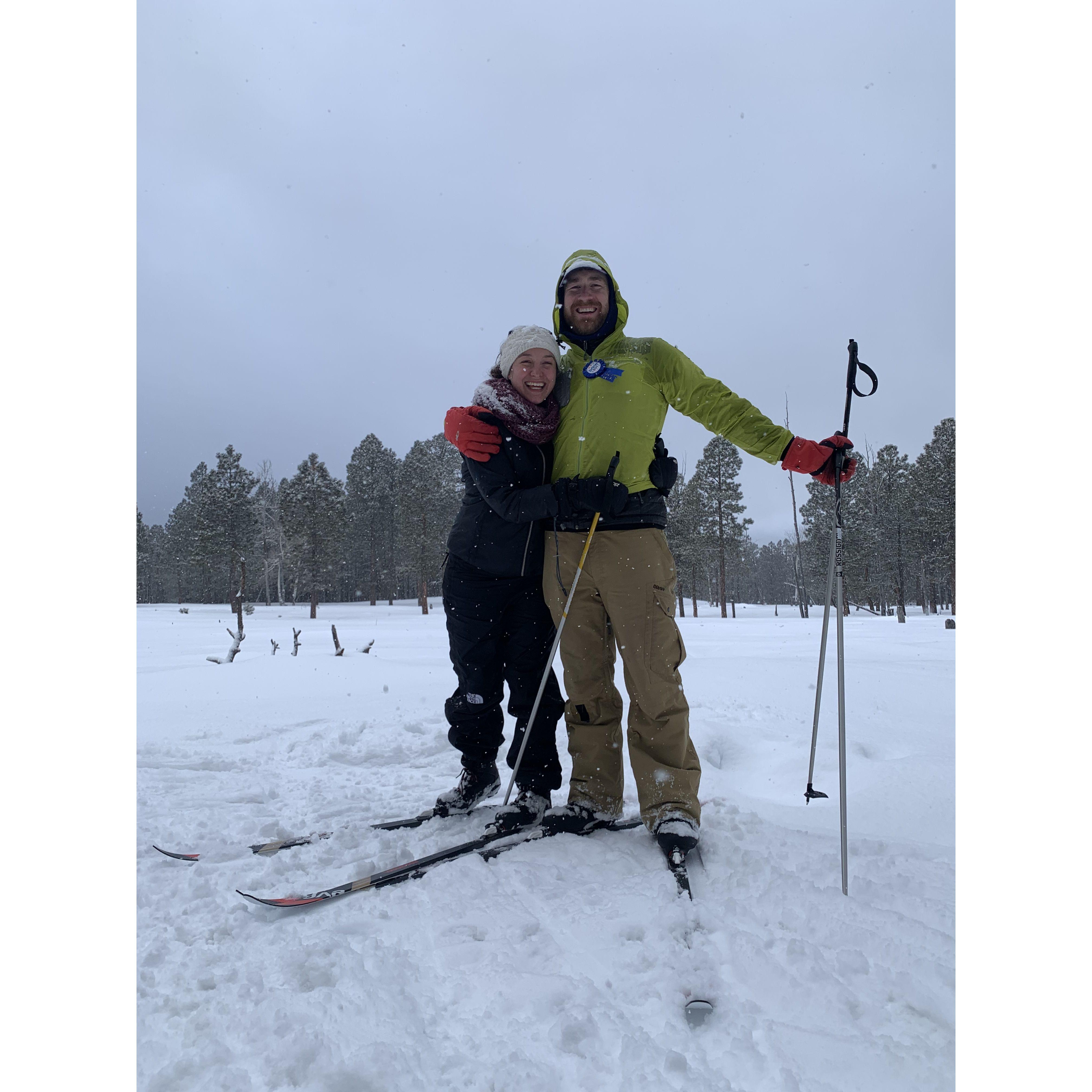 Tarryn planned a great surprise 40th birthday ski party for dave. 40? Damn, that guy looks good!