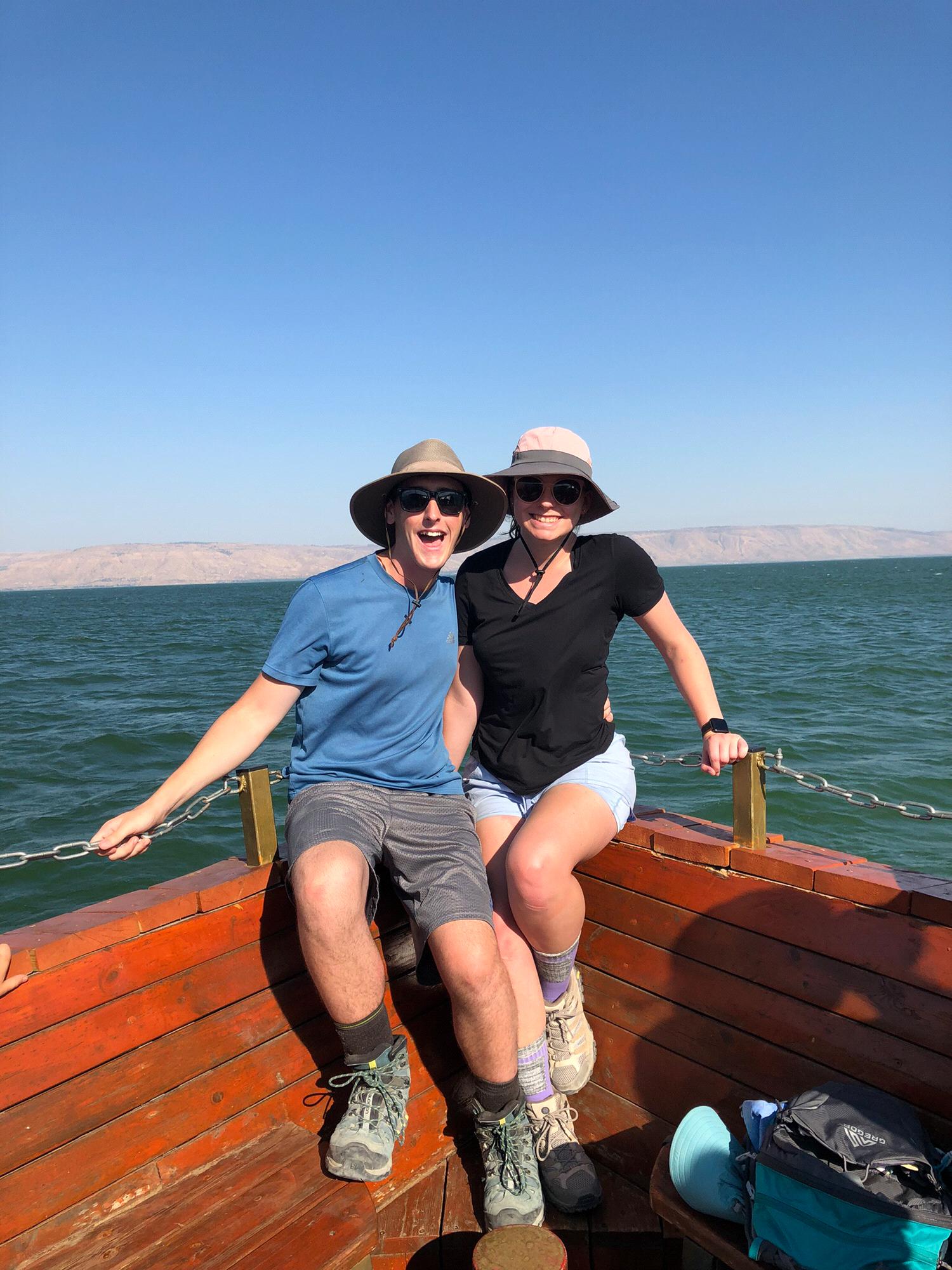 On the Sea of Galilee!