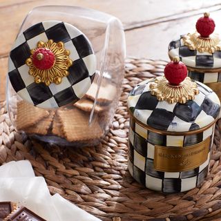 Courtly Check Cookie Jar with Lid