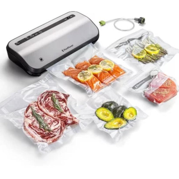 FoodSaver Preserve Vacuum Sealer, Special Value 14-Piece Starter Kit with Vacuum Seal Roll and Bags