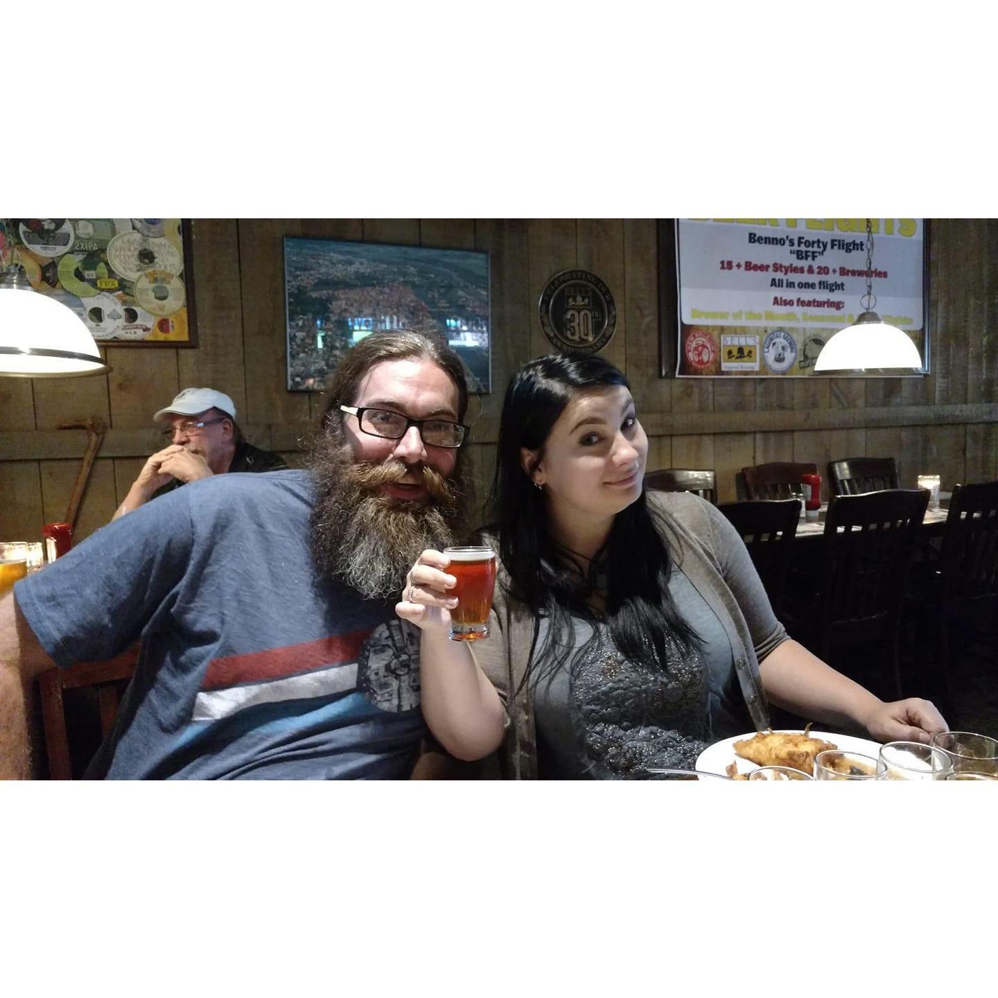 Every Wisconsinite has their favorite place for a Friday Fish Fry. 
Ours is Benno's, home of the 40 Beer Flight.
