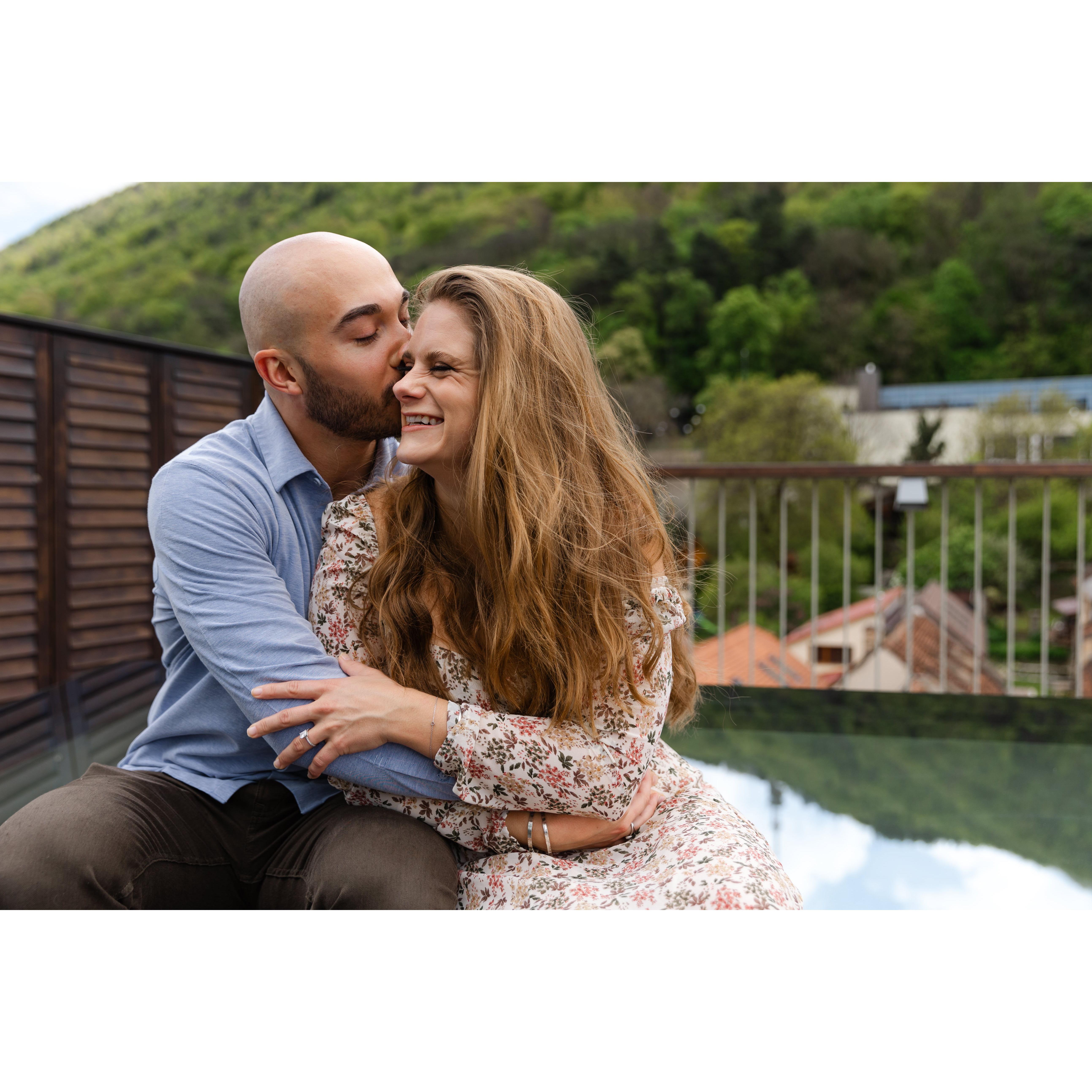 Our engagement shoot at Hotel Schuster