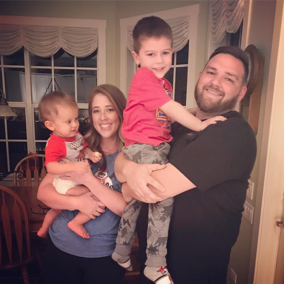 With our nephews, Henry and LJ. They love Uncle Trav!