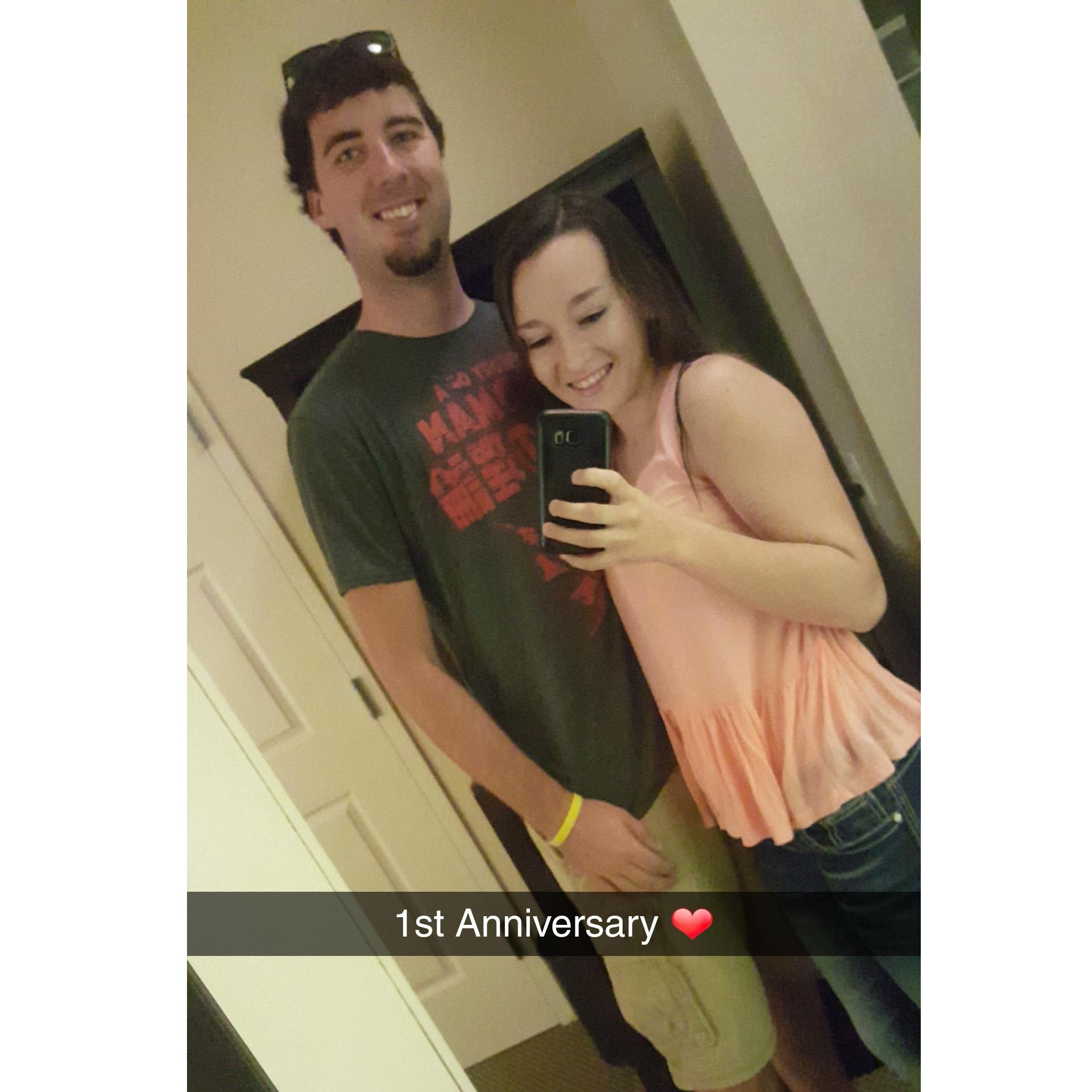 Our first anniversary