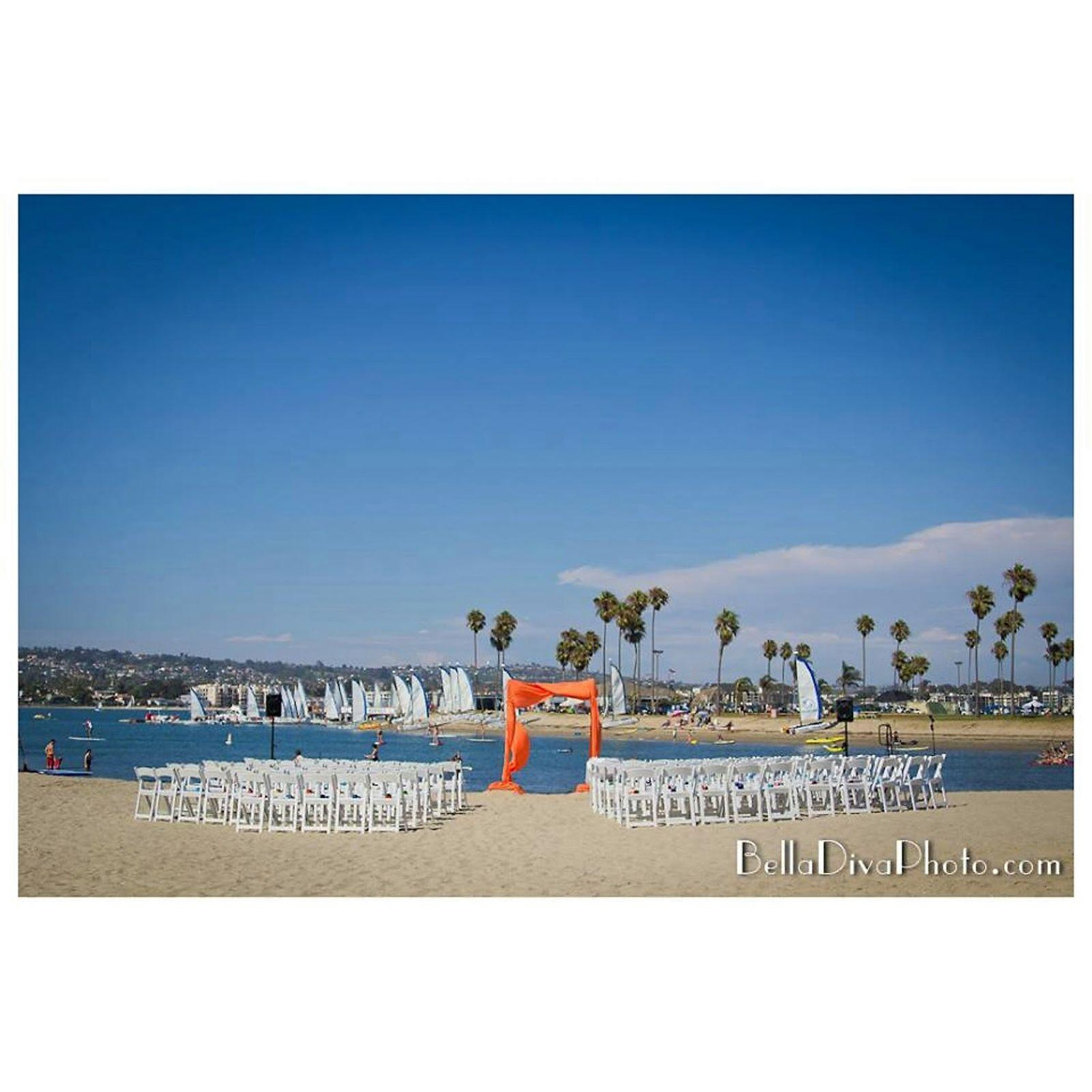 The bay outside the Venu. Where we will say I DO!