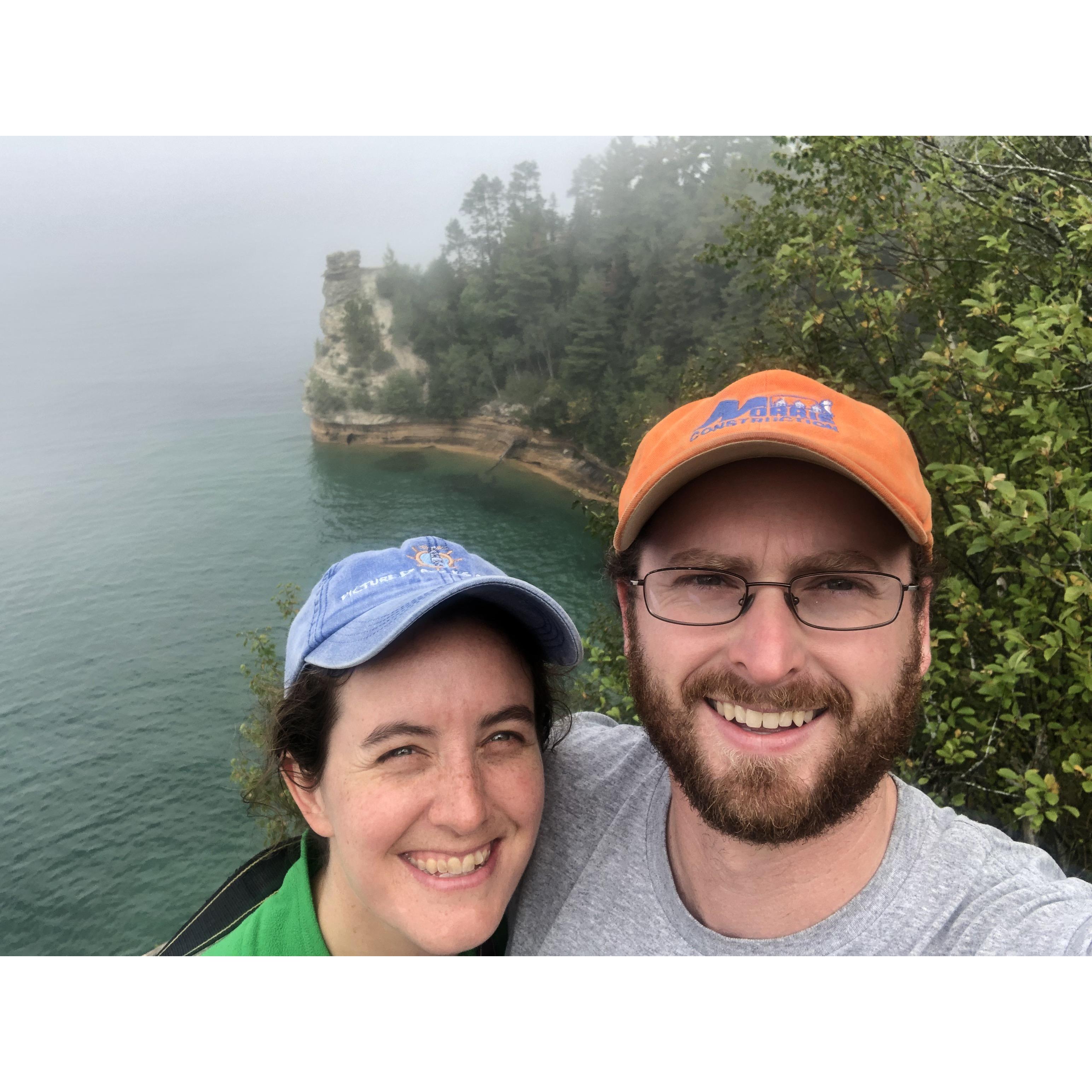 Pictured Rocks National Lakeshore in Upper Michigan. September 2019