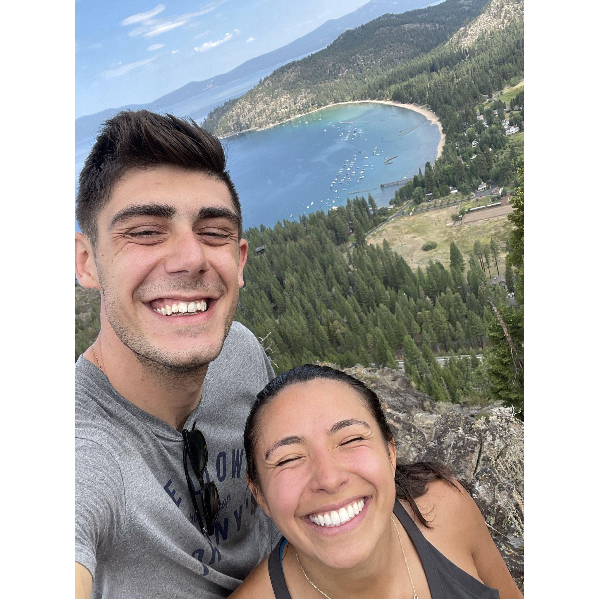 This hike was short but steep! And well worth it for the view of Lake Tahoe's crystal clear water!