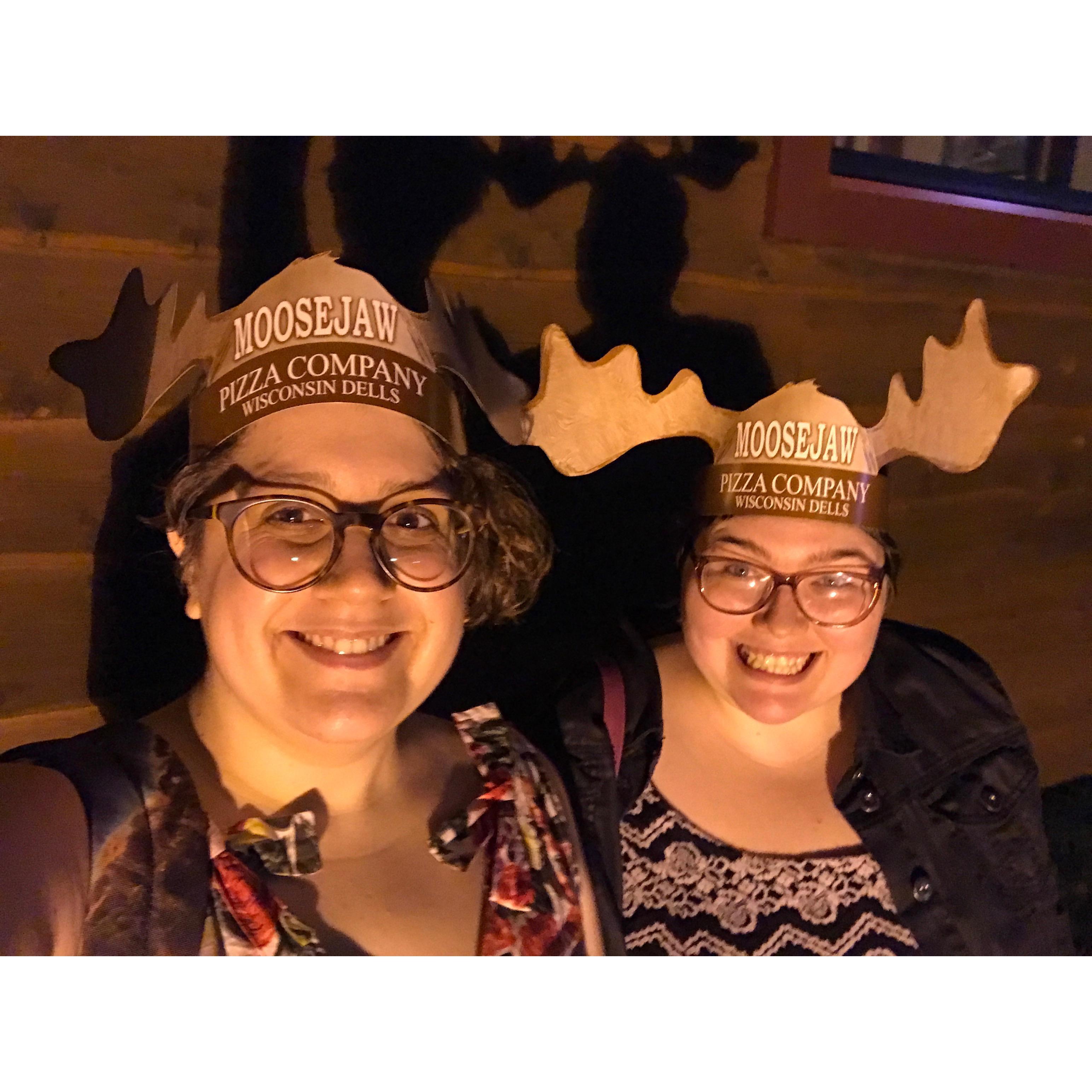 We celebrated our engagement at this restaurant, and wore the moose ears throughout the entire meal!