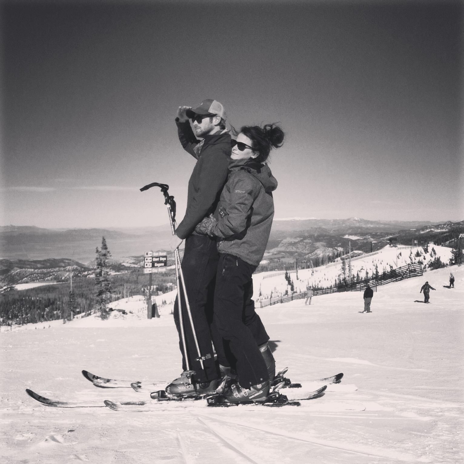 Skiing in BH. My love.