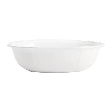 Leila Stoneware Serve Bowl - White