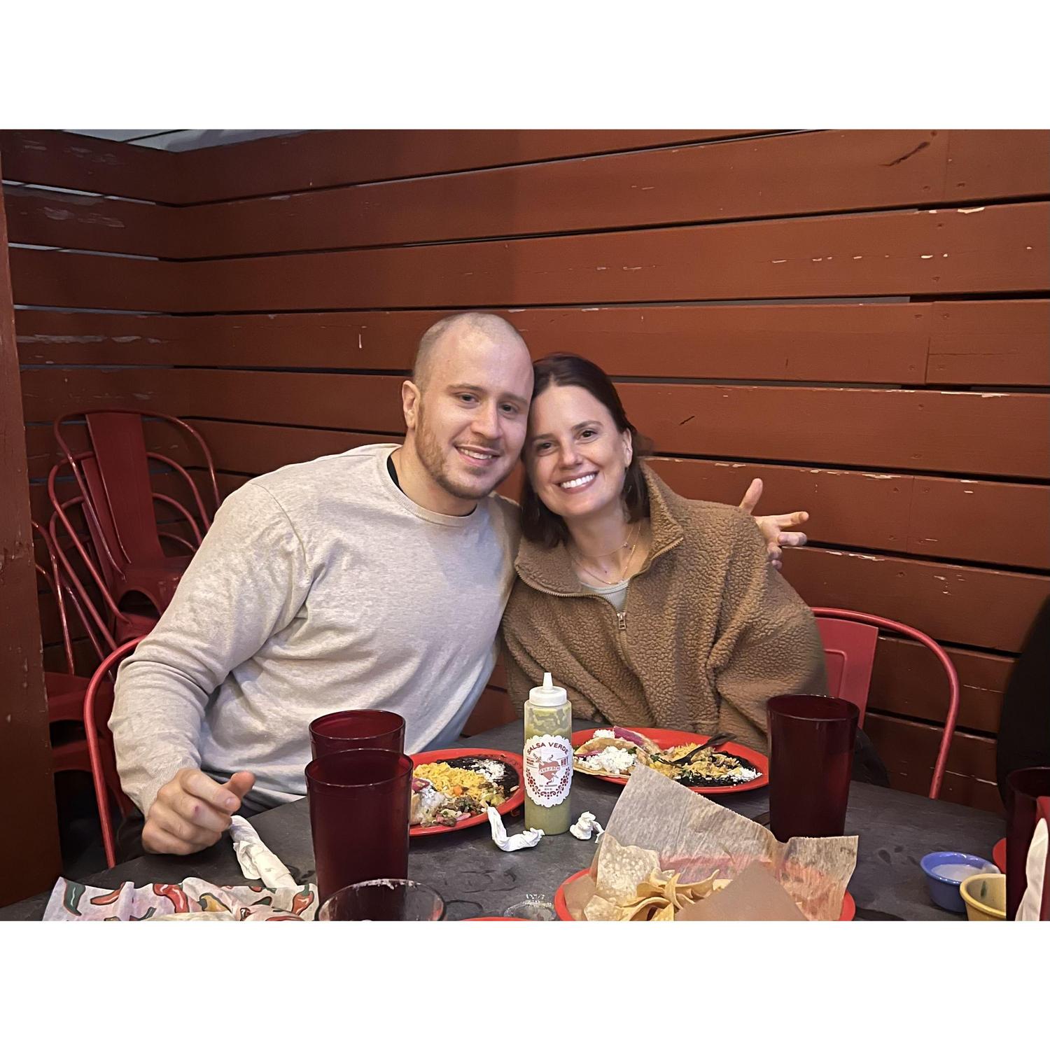 Milwaukee, tacos with Patrick's friends